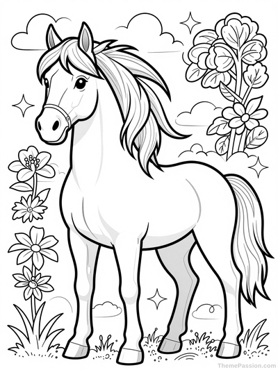 Horse Coloring Page