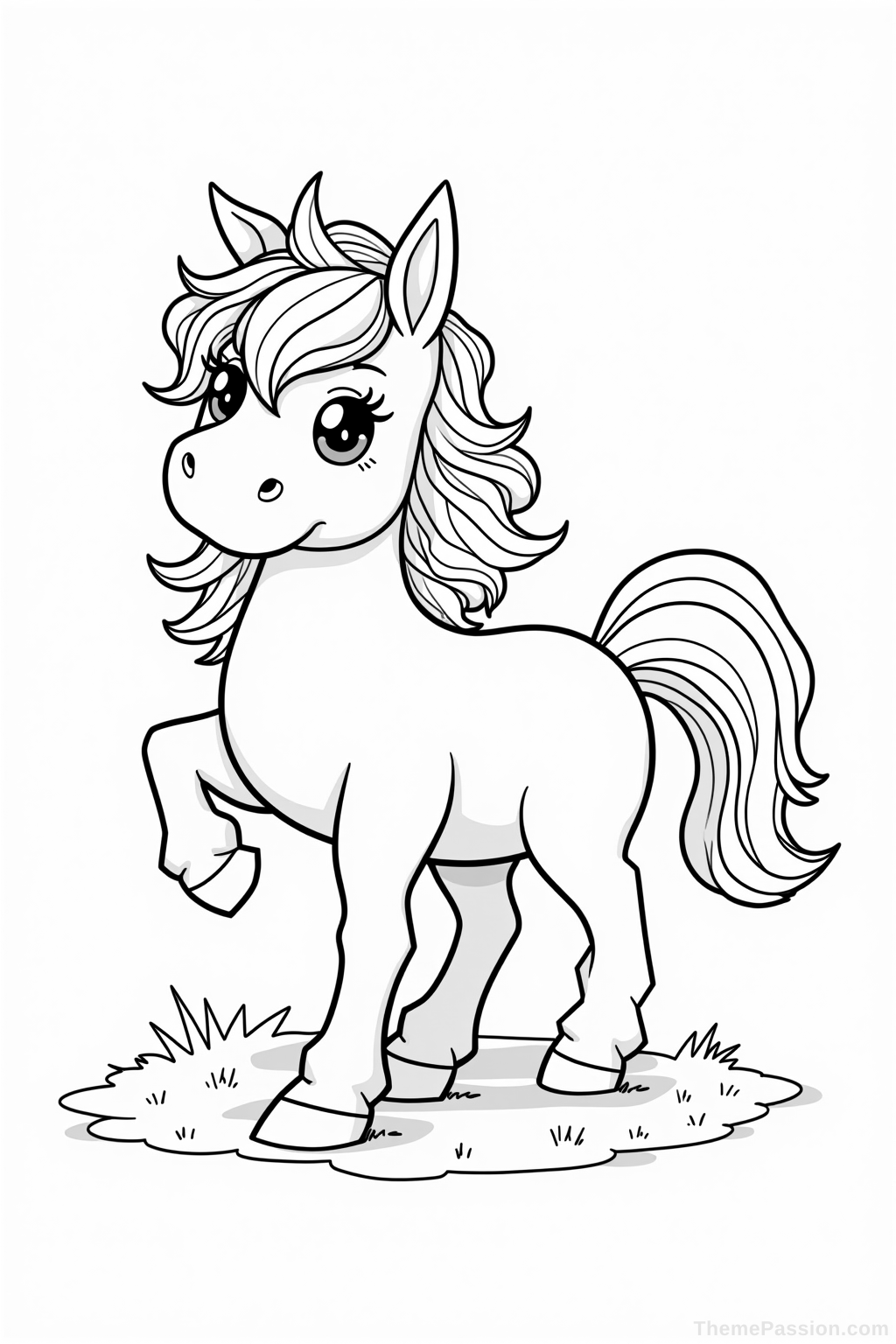 Unicorn Coloring Page